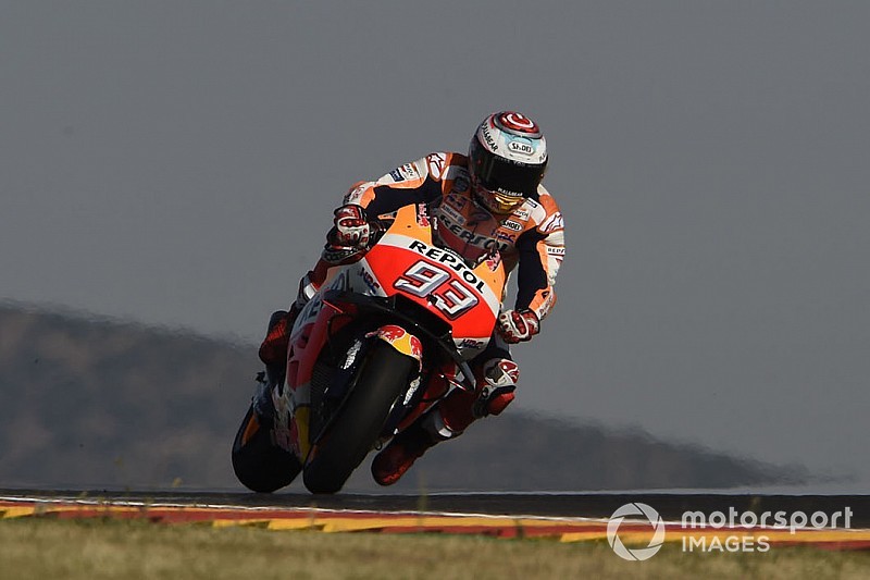 Marquez voor Lorenzo op vrijdag in GP van Aragon