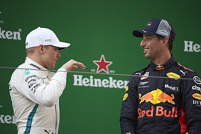 Bottas avoided clash in "brutal" Ricciardo pass - Mercedes