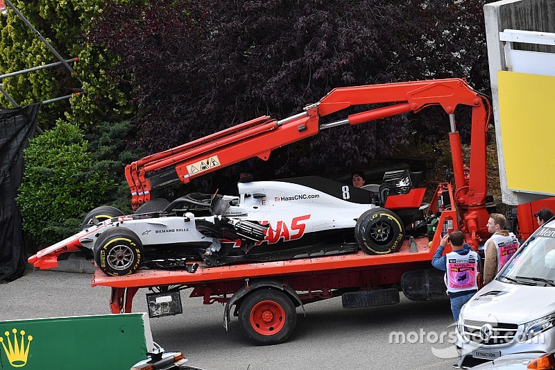 Grosjean perde três posições no grid em Mônaco após acidente