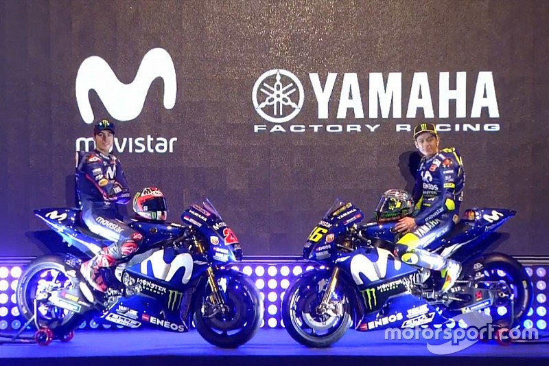 Yamaha presentó los colores de la moto de Rossi y Viñales para 2018