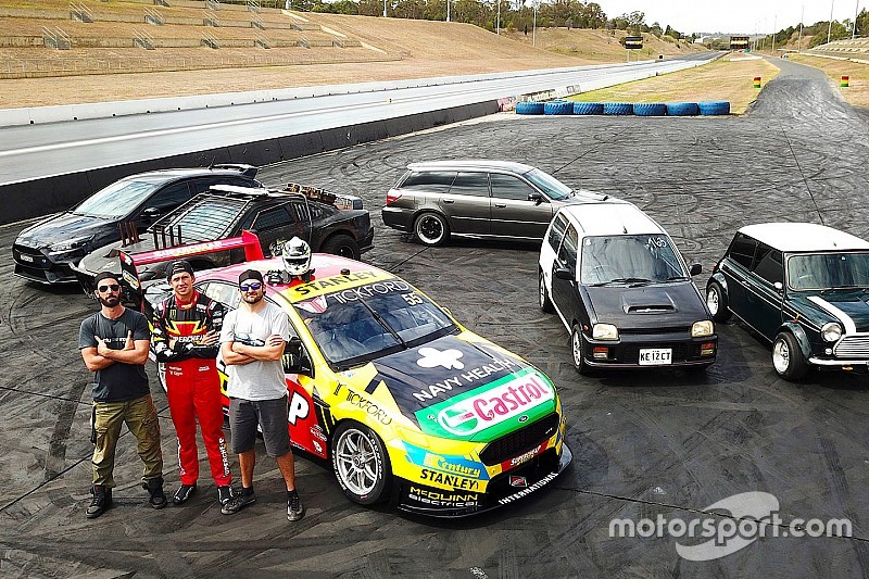 Video: Supercars star Mostert drag races modified street cars