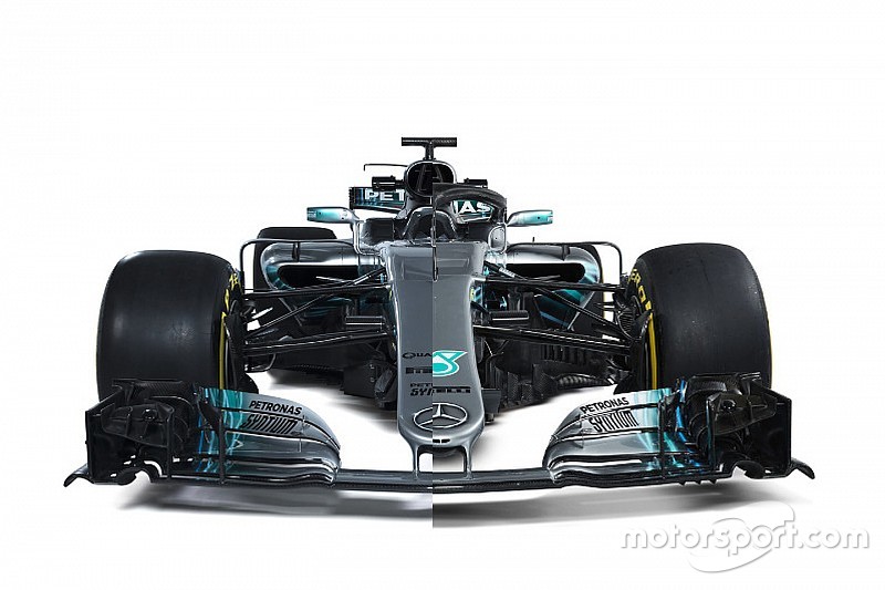A nagy grafikai összehasonlítás a 2017-es és a 2018-as F1-es Mercedes között