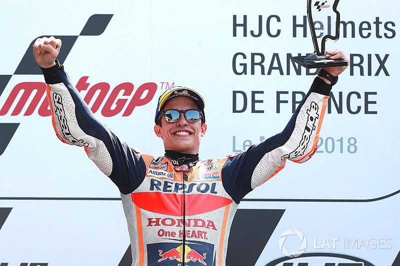 Triunfo de Márquez y podio de Rossi en Le Mans