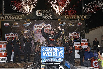 Sauter survives carnage and wins wild Truck race at Phoenix