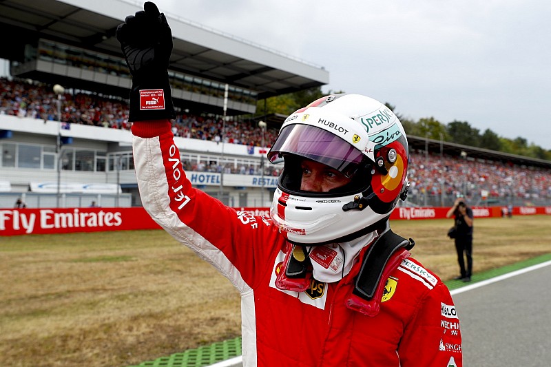 Vettel raggiante: