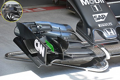 Breve análisis técnico: Cambios en el alerón delantero del McLaren MP4-31