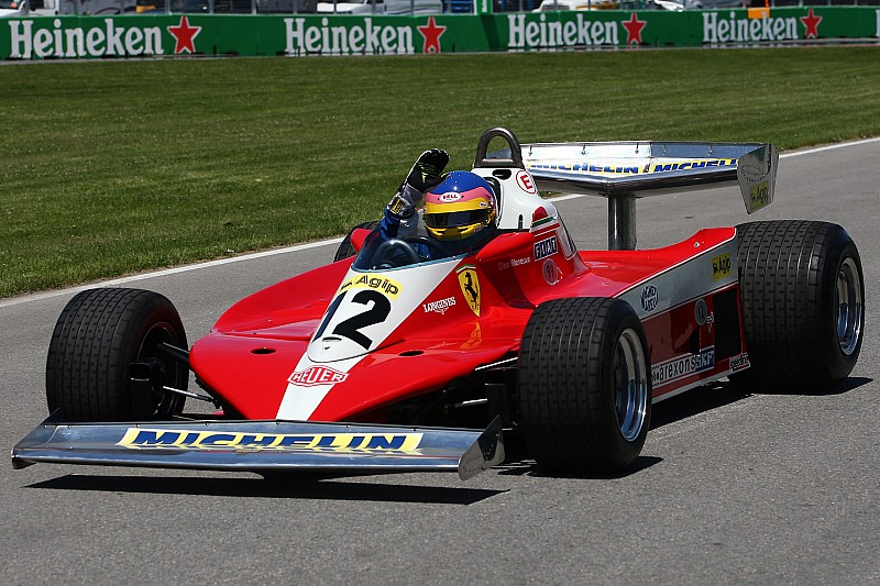 Fotogallery: Jacques Villeneuve celebra papà Gilles a Montreal sulla Ferrari 312 T3