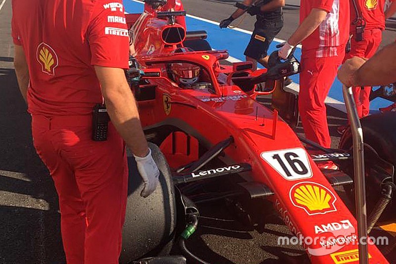 Leclerc ya ejerce de piloto de Ferrari