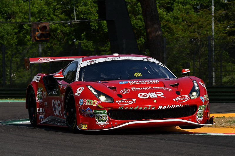 Rugolo sostituisce Fisichella sulla Ferrari 488 della Scuderia Baldini 27 a Misano