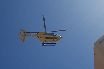 Tucci trasportato in elicottero a Bologna dopo un brutto incidente