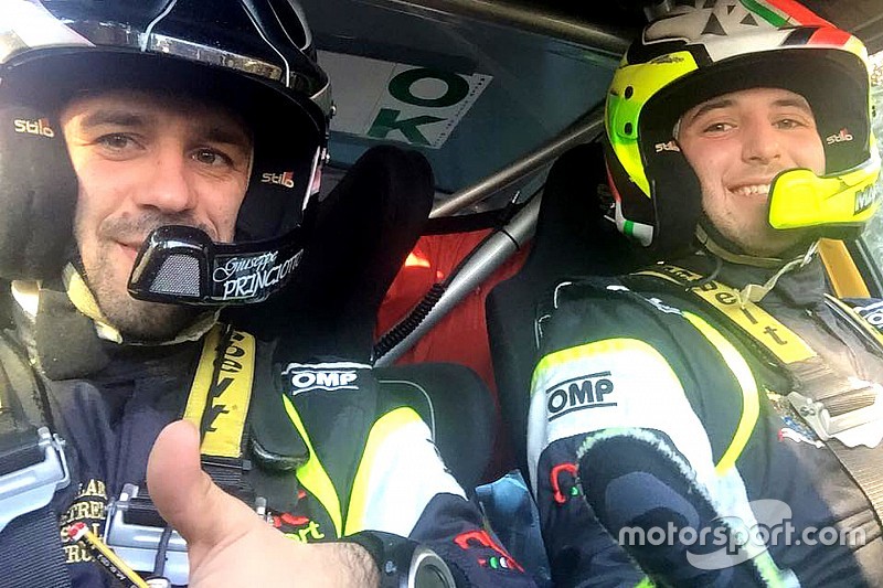 Marco Pollara su una Peugeot 208 R2 del Power Car Team nel CIR