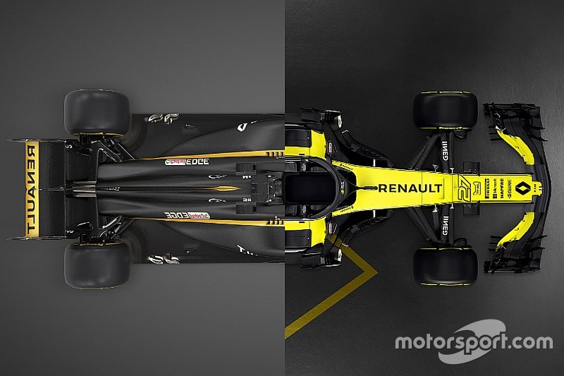 Vergelijk de nieuwe Renault R.S.18 met de bolide uit 2017