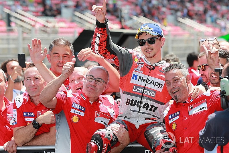 Barcelona MotoGP: Lorenzo beats Marquez for first Ducati pole