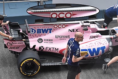 Force India reveals unique winged shark fin