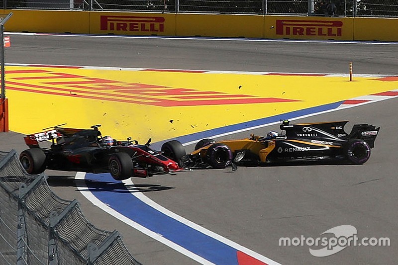 Aucune sanction infligée pour l'accrochage Palmer-Grosjean