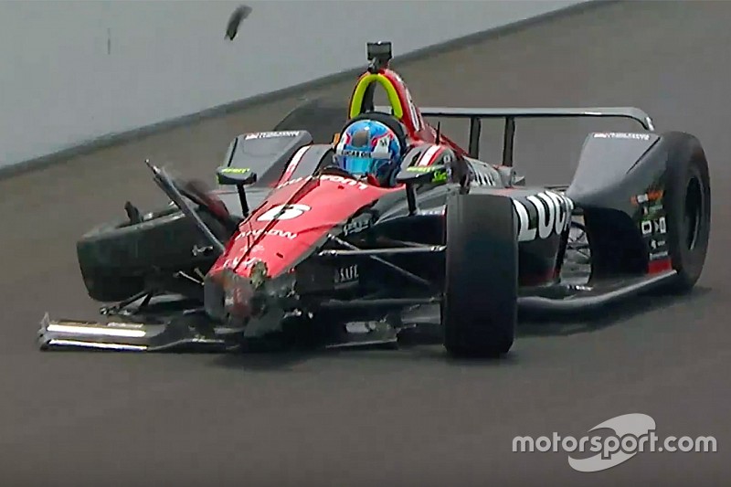 VÍDEO: Wickens bate durante treino para a Indy 500