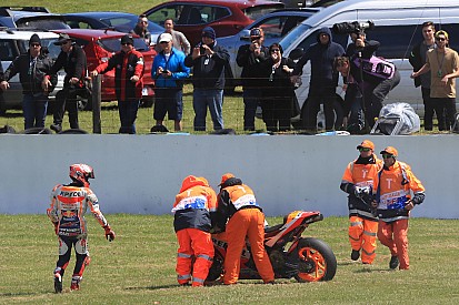 Marquez: "Ero come un palo sulla moto e la caduta non mi è piaciuta per niente"