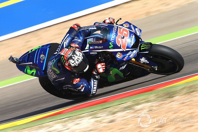 MotoGP 2017 Aragon: Vinales-Pole, Marquez-Sturz, Rossi in Reihe 1