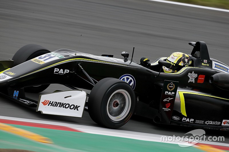 F3 Zandvoort: Norris ook op pole in race 2 en 3