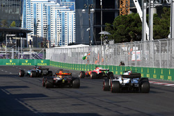 Action beim Restart in Baku