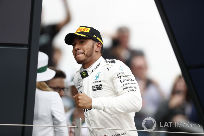 Race winner Lewis Hamilton, Mercedes AMG F1