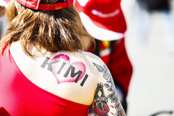 A fan of Kimi Raikkonen, Ferrari