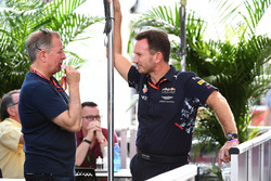 Martin Brundle, Sky TV and Christian Horner, Red Bull Racing Team Principal