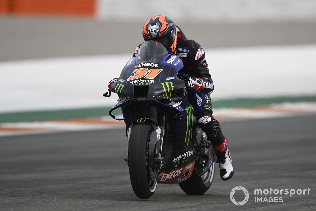 Pembalap WSBK, Garrett Gerloff, dalam FP hari pertama MotoGP Eropa saat menggantikan Valentino Rossi.