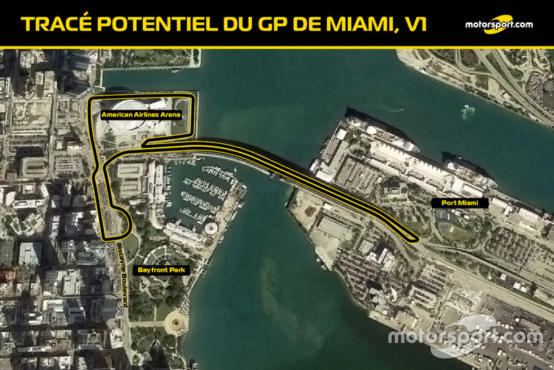Tracé probable du GP de Miami V1