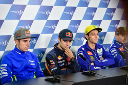 Maverick Viñales, Team Suzuki MotoGP; Dani Pedrosa, Repsol Honda Team; Valentino Rossi, Yamaha Facto