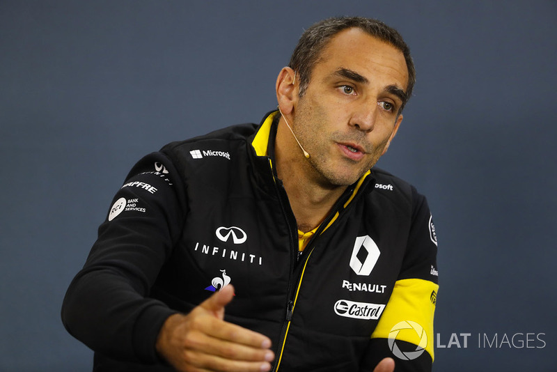 Cyril Abiteboul, directeur, Renault Sport F1 Team, en conférence de presse