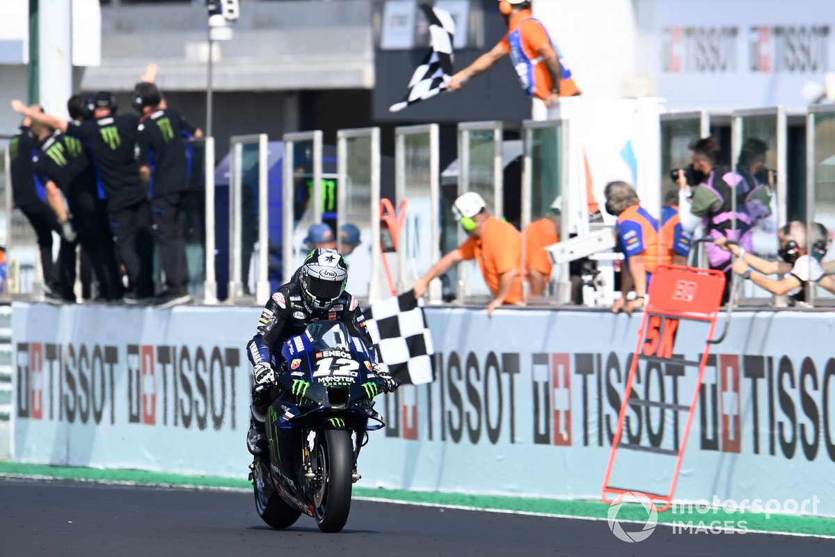 Maverick Vinales, Yamaha Factory Racing, wins