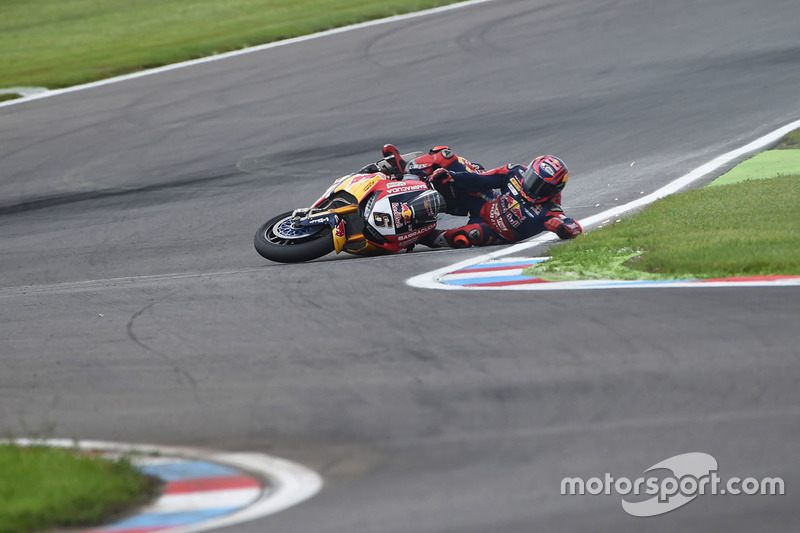 Choque de Stefan Bradl, Honda World Superbike Team