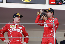 Переможець Себастьян Феттель, Ferrari, Кімі Райкконен, Ferrari