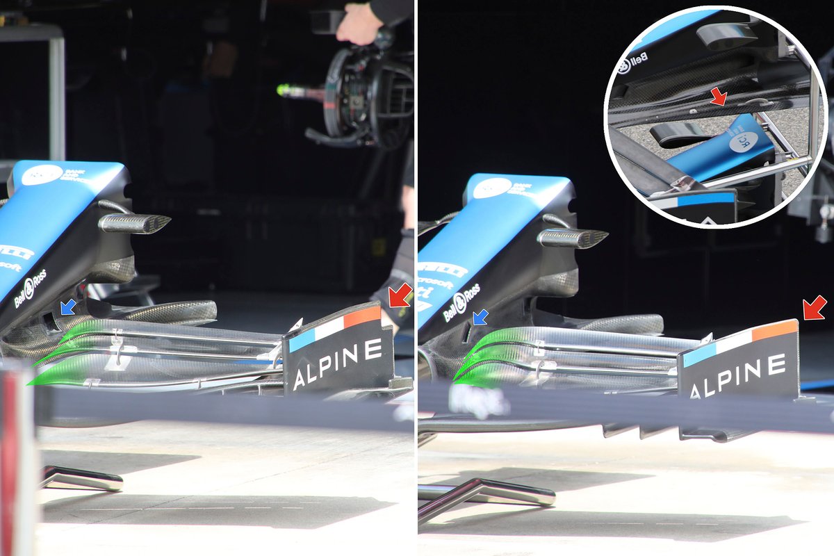 Варианты переднего антикрыла Alpine A521