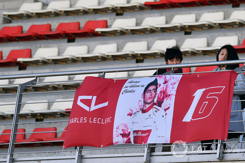 Des fans de Charles Leclerc, Alfa Romeo Sauber F1 Team