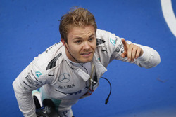 Podium: winnaar Nico Rosberg, Mercedes AMG F1