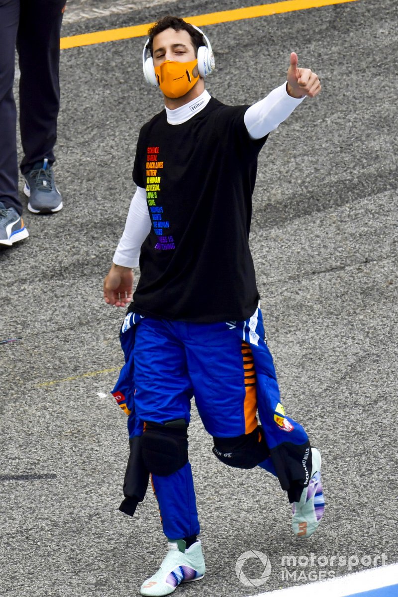 Daniel Ricciardo, McLaren, on the grid