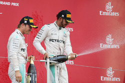 Podium: 1. Nico Rosberg, Mercedes AMG F1; 3. Lewis Hamilton, Mercedes AMG F1