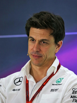 Toto Wolff, Mercedes AMG F1 Shareholder and Executive Director in the FIA Press Conference