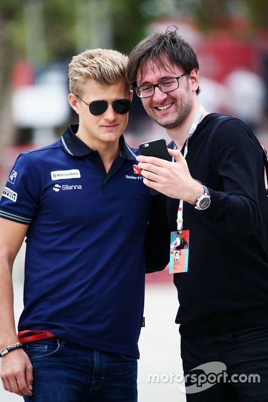 Marcus Ericsson, Sauber with a fan