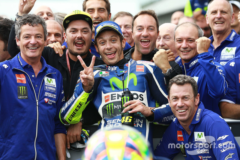 Il secondo classificato Valentino Rossi, Yamaha Factory Racing
