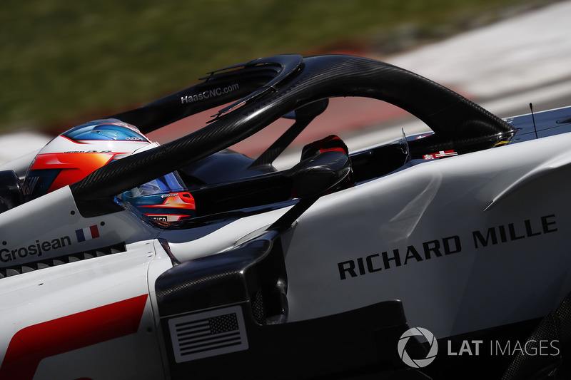Romain Grosjean, Haas F1 Team VF-18.