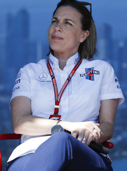 Claire Williams, Takım Patronu Vekili, Williams Martini Racing, sahnede