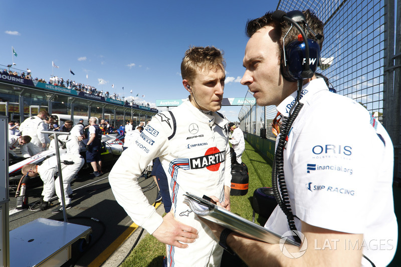 Sergey Sirotkin, Williams Racing, in griglia