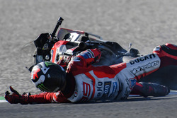 Sturz:, Jorge Lorenzo, Ducati Team