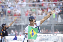 Felipe Massa, Williams, in the drivers parade