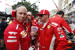 Kimi Raikkonen, Ferrari, in griglia