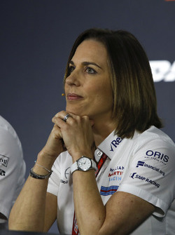 Claire Williams, Williams Takım Patronu Vekili, basın toplantısında