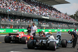 Lewis Hamilton, Mercedes-Benz F1 W08 in parc ferme